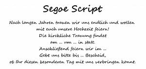 Segoe Script